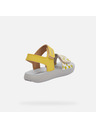 Geox Žluté dívčí sandály Geox Lightfloppy