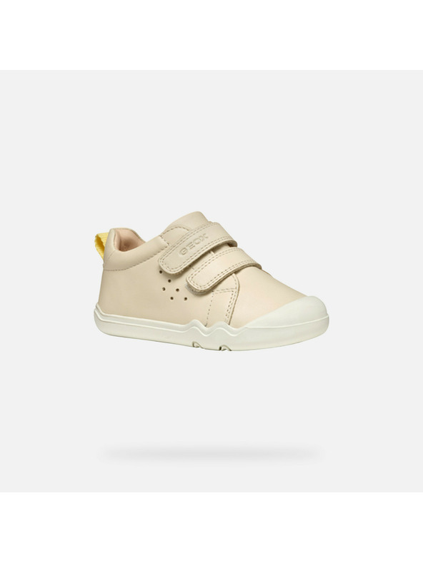 Geox Krémové dívčí barefoot tenisky Geox Steppieup