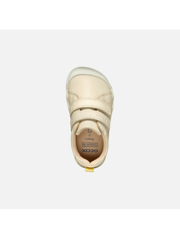 Geox Krémové dívčí barefoot tenisky Geox Steppieup
