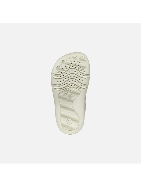 Geox Krémové dívčí barefoot tenisky Geox Steppieup