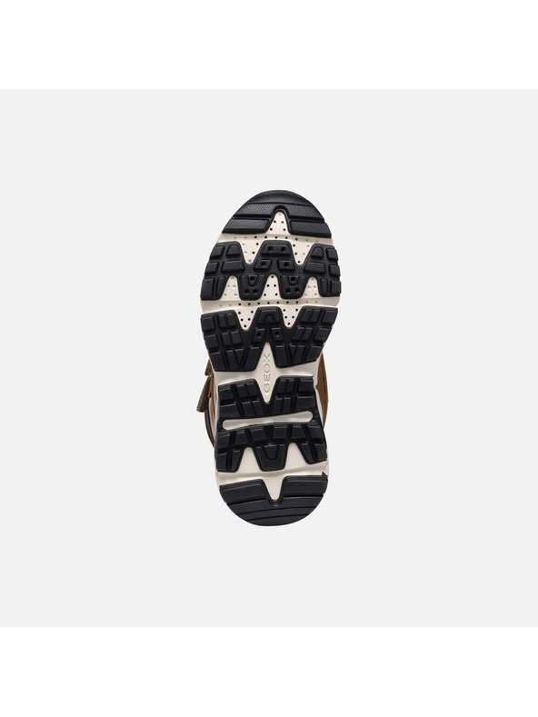 Geox Hnědá chlapecká kotníková obuv Geox Flexyper Plus