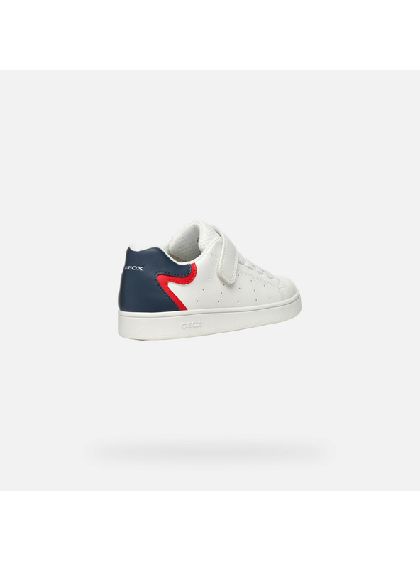 Geox Bílé chlapecké tenisky Geox Eclyper