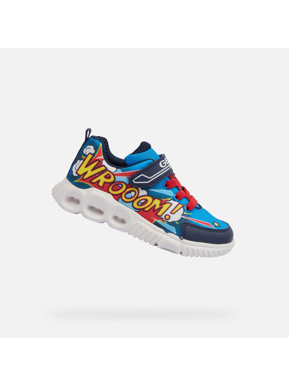 Geox Modré chlapecké tenisky Geox Wroom