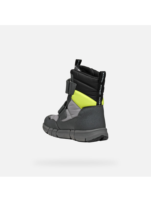 Geox Šedá chlapecká kotníková obuv Geox Flexyper  B Abx