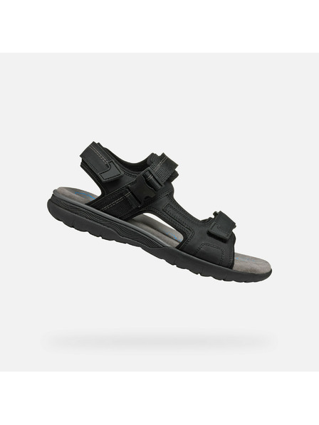 Geox Černé pánské sandály Geox Spherica EC5