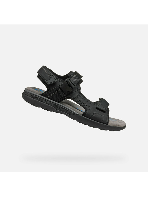 Geox Černé pánské sandály Geox Spherica EC5