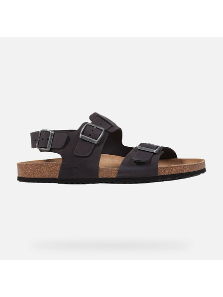 Geox Černé pánské sandály Geox Ghita