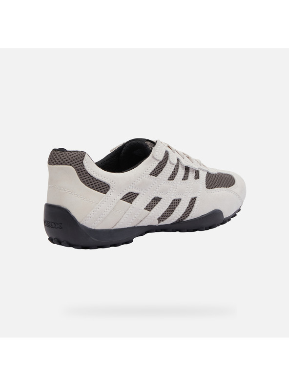 Geox Krémové pánské tenisky Geox Snake Original