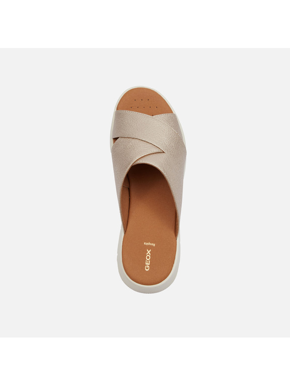Geox Zlaté dámské pantofle Geox