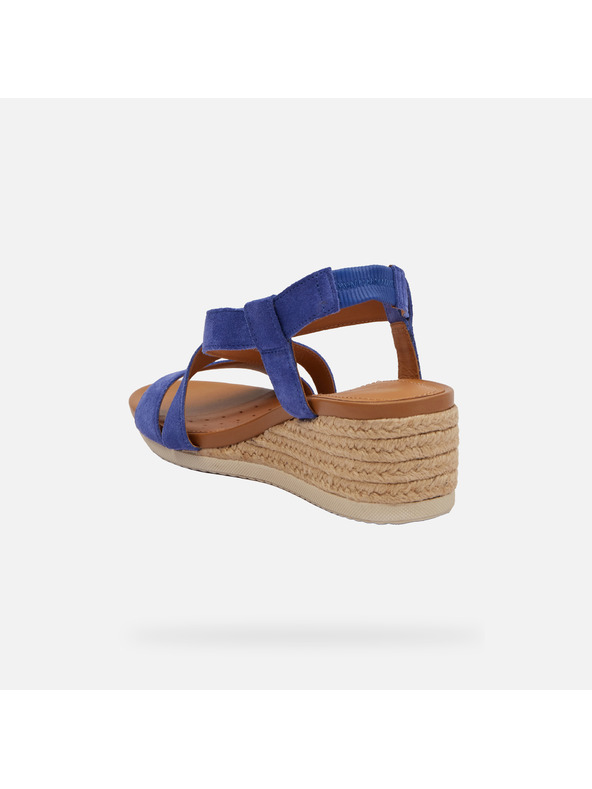 Geox Modré dámské sandály Geox Ischia Corda