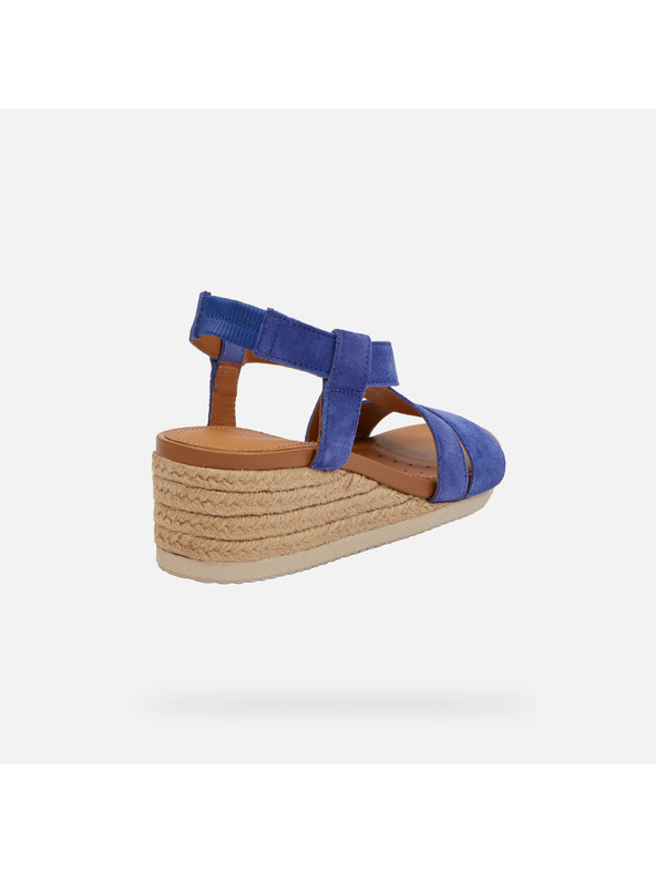 Geox Modré dámské sandály Geox Ischia Corda