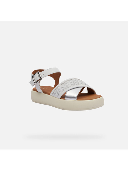 Geox Bílé dámské sandály Geox Camalei