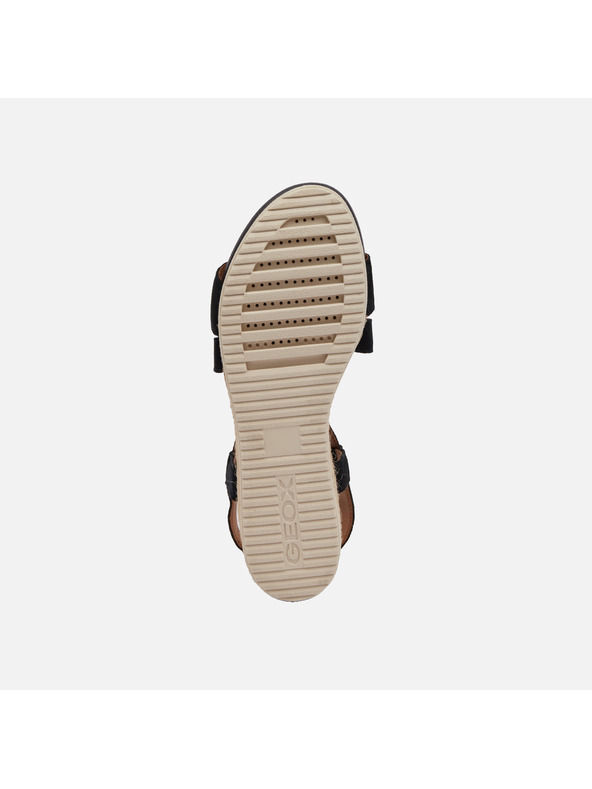 Geox Černé dámské sandály Geox Ischia Corda