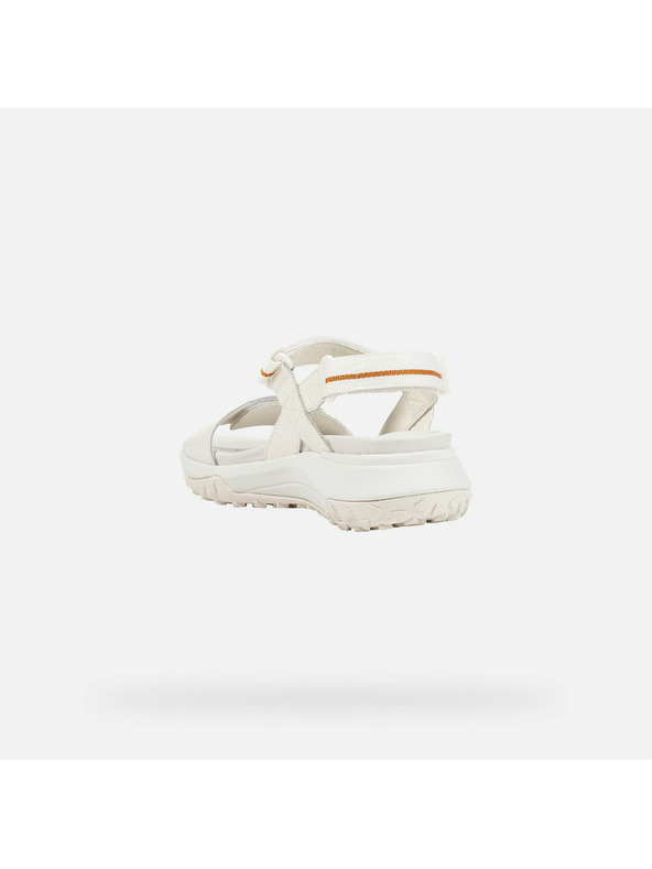 Geox Bílé dámské sandály Geox Sorapis + Grip