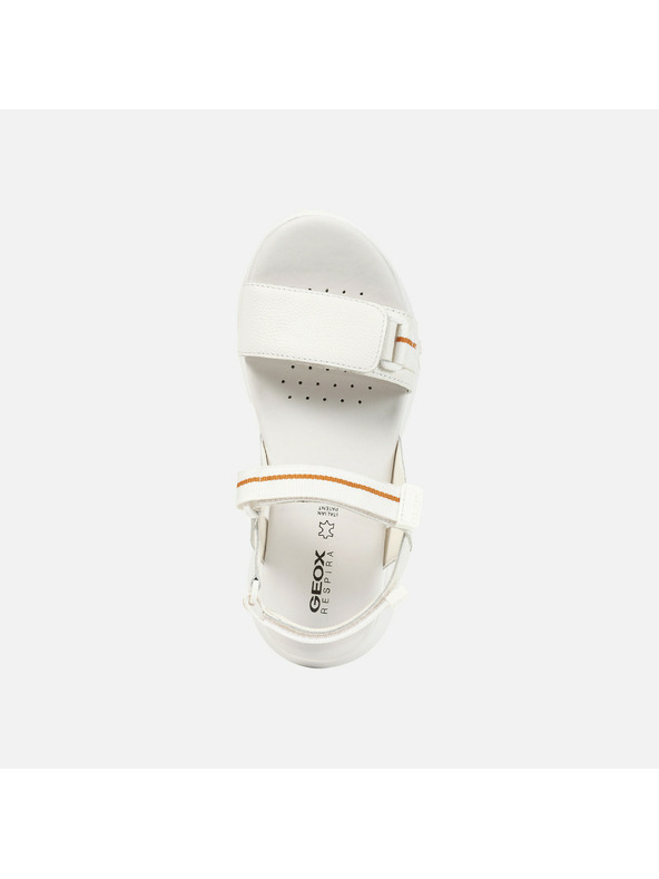 Geox Bílé dámské sandály Geox Sorapis + Grip