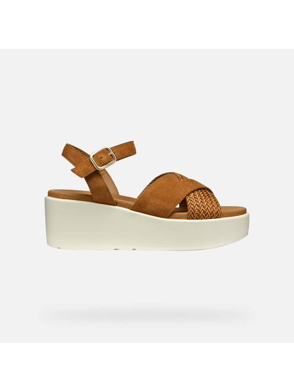 Geox Hnědé dámské sandály Geox XAN2.2S