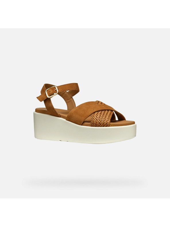 Geox Hnědé dámské sandály Geox XAN2.2S