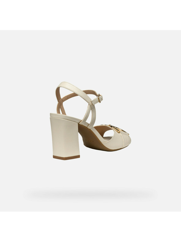 Geox Krémové dámské sandály Geox Neeraklia 80