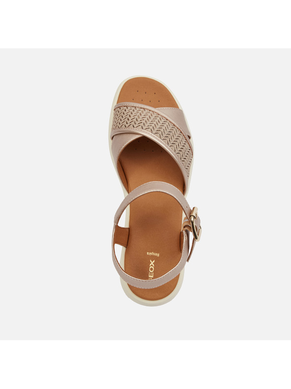 Geox Krémové dámské sandály Geox Camalei