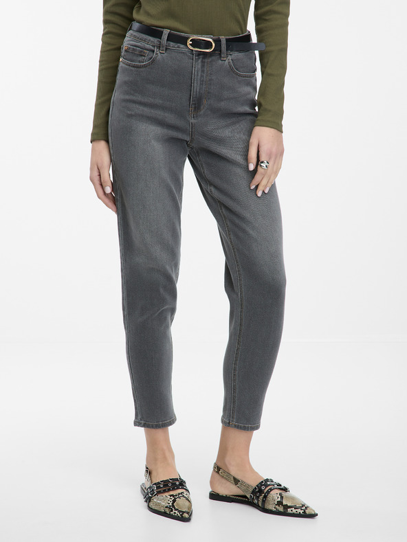 Orsay Šedé dámské mom džíny ORSAY