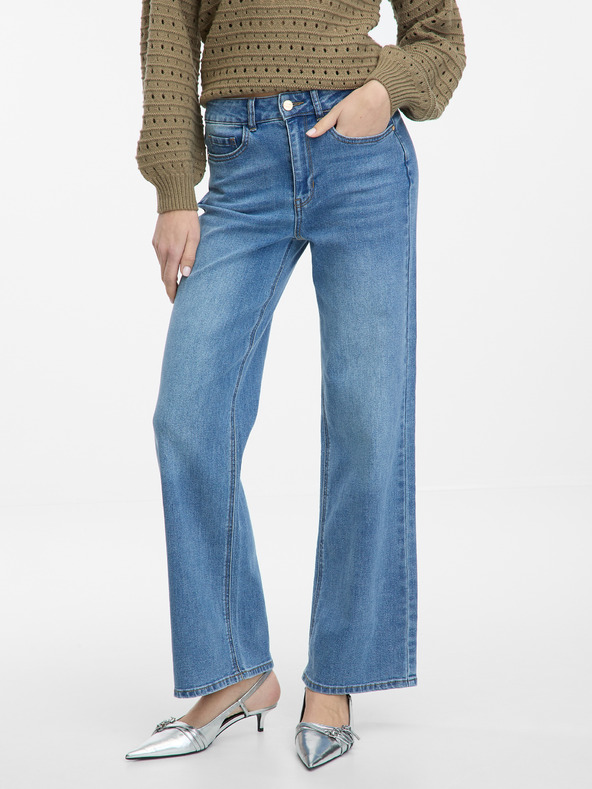 Orsay Modré dámské wide leg džíny ORSAY