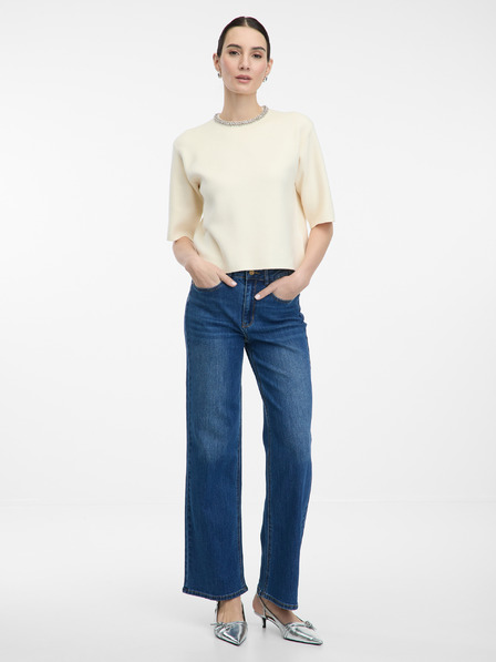 Orsay Modré dámské wide leg džíny ORSAY