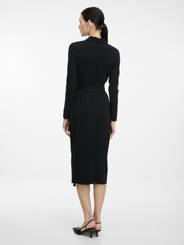 Orsay Černé dámské midi šaty ORSAY