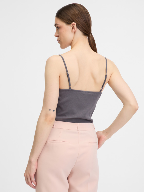 Orsay Tmavě šedé dámské tílko ORSAY