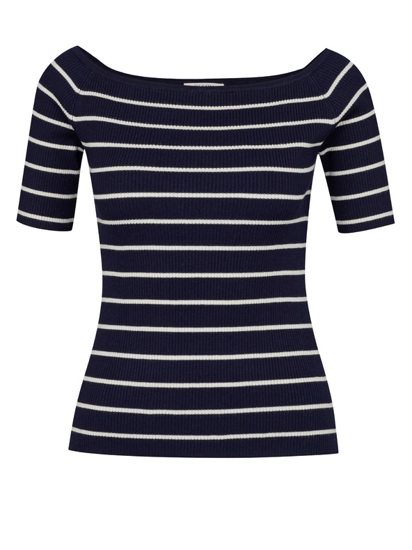 Orsay Tmavě modré dámské tričko s tříčtvrtečním rukávem ORSAY