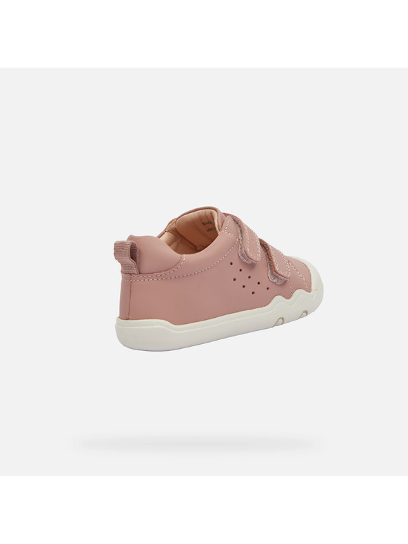 Geox Starorůžové dívčí barefoot tenisky Geox Steppieup