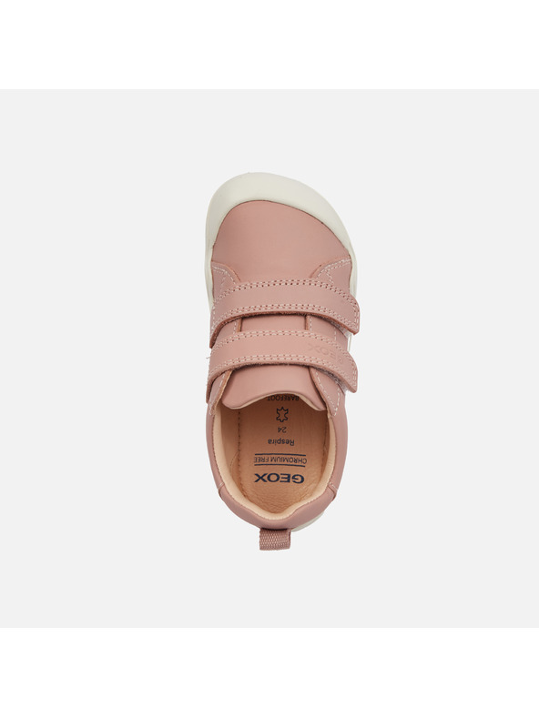 Geox Starorůžové dívčí barefoot tenisky Geox Steppieup