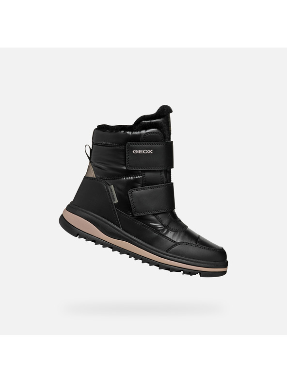 Geox Černá dívčí zimní obuv Geox Adelhide  B Ab