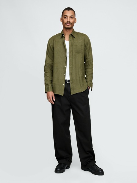GAP Lněná košile Classic Shirt GAP