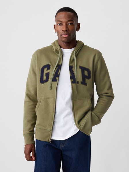 GAP Mikina na zip Logo Gap