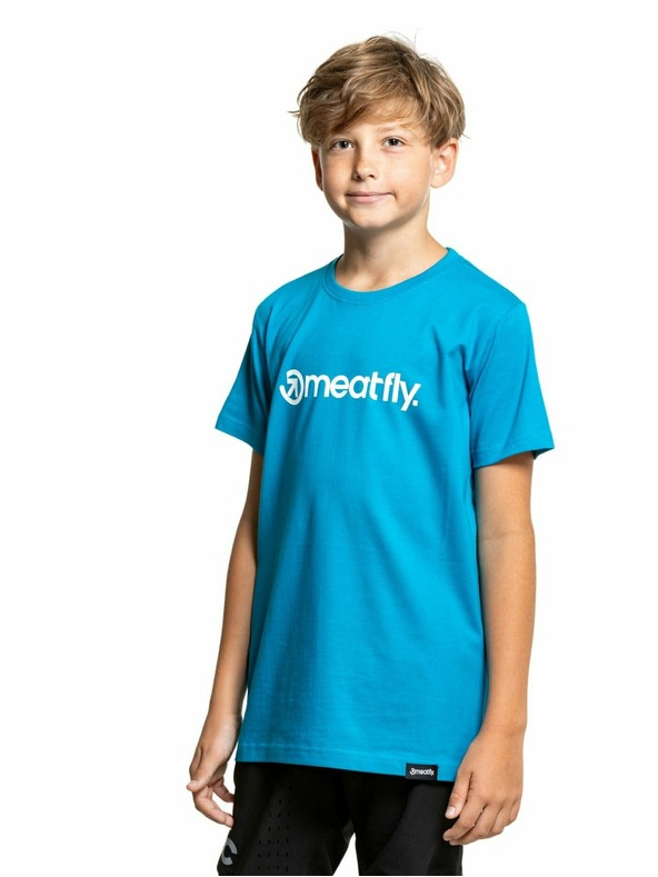 Meatfly Meatfly dětské tričko Bart Ocean Blue | Modrá | Velikost 146 | 100% bavlna