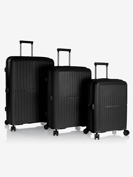 Heys Sada tří cestovních kufrů v černé barvě Heys Airlite S,M,L Black