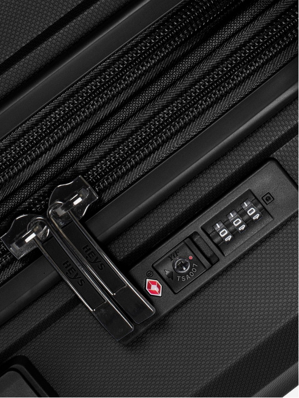 Heys Sada tří cestovních kufrů v černé barvě Heys Airlite S,M,L Black