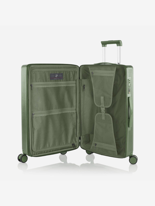 Heys Sada tří cestovních kufrů v zelené barvě Heys Earth Tones S,M,L Moss