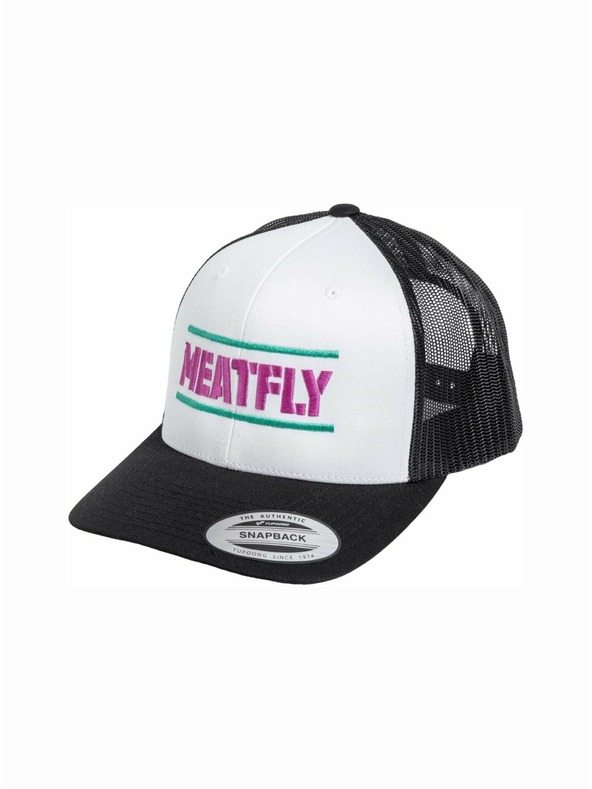 Meatfly Meatfly kšiltovka Docker Trucker White / Magenta | Bílá | Velikost