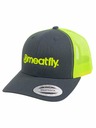 Meatfly Meatfly kšiltovka MF Logo Trucker Charcoal/Neon Green