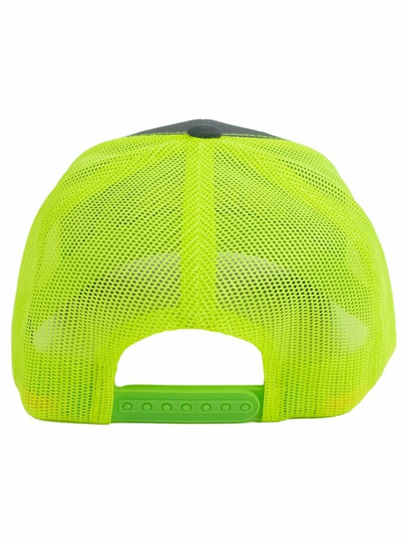Meatfly Meatfly kšiltovka MF Logo Trucker Charcoal/Neon Green