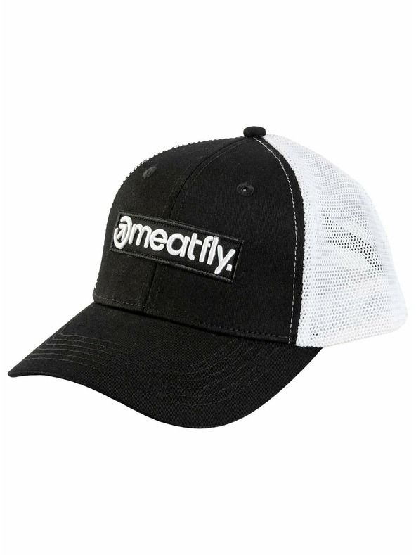Meatfly Meatfly kšiltovka Caleb Trucker Basic Logo White / Black | Bílá | Velikost