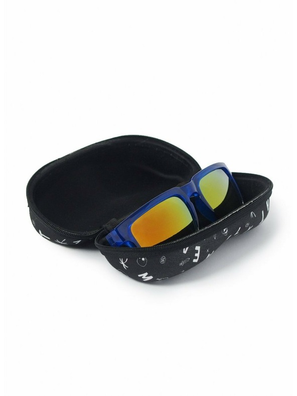 Meatfly Meatfly obal na brýle Hanele Case A - Doodle Print | Černá | Velikost