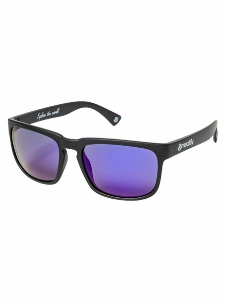 Meatfly Meatfly sluneční polarizační brýle Gammy Black Matt/Purple | Černá | Velikost