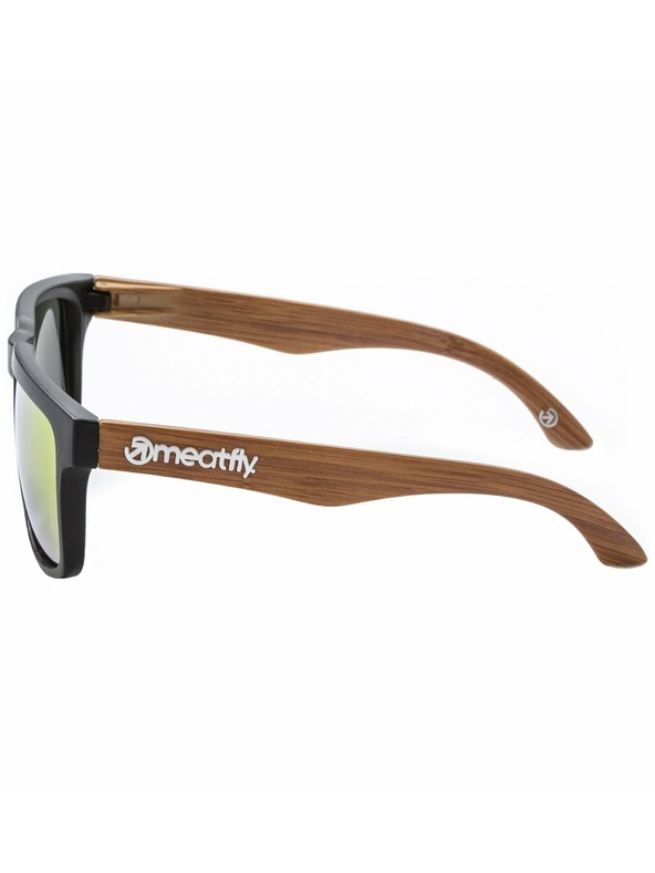 Meatfly Meatfly sluneční brýle Memphis Black / Wood | Oranžová | Velikost