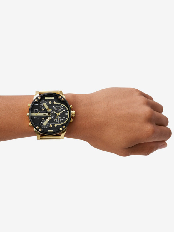 Diesel Zlaté pánské hodinky Diesel Mr. Daddy 2.0