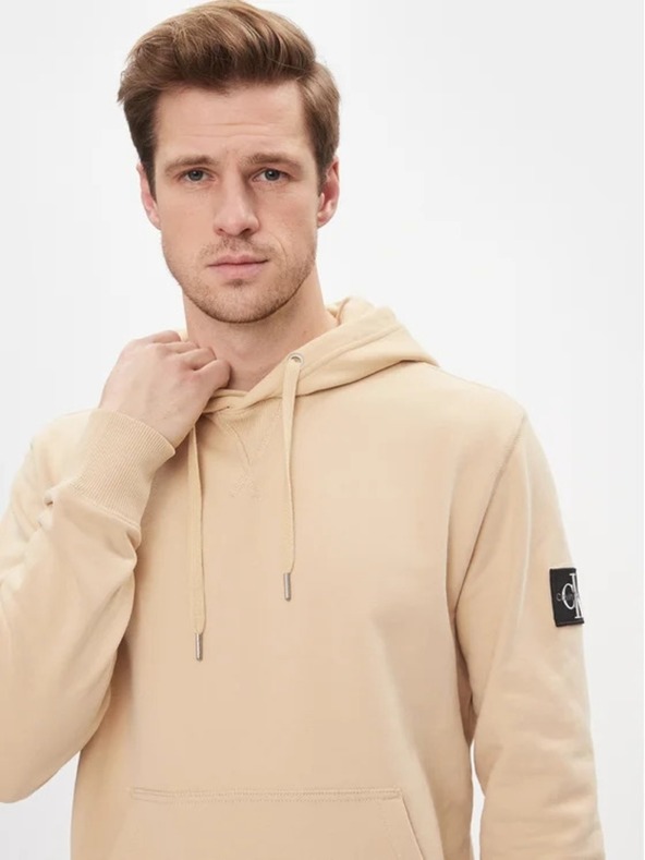 Calvin Klein Pánská béžová mikina Calvin Klein