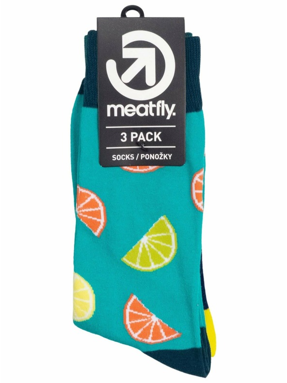Meatfly Meatfly ponožky Lexy Triple Pack Lemons | Mnohobarevná | Velikost