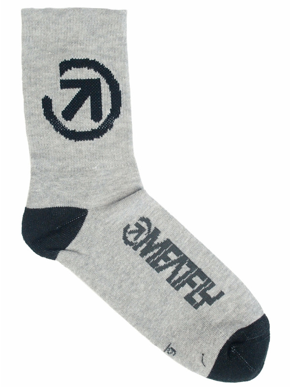 Meatfly Meatfly ponožky Long Grey Bike | Šedá | Velikost