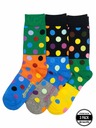 Meatfly Meatfly ponožky Lexy Triple Pack Green Dots | Mnohobarevná | Velikost